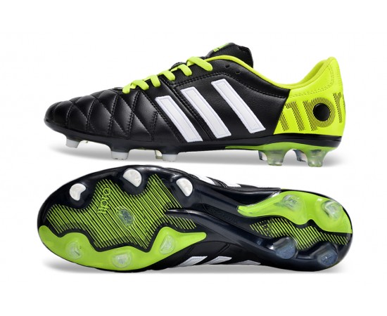 Adidas Adipure 11 PRO X PD25 TRX FG White Black Yellow And Green Soccer Cleats For Men