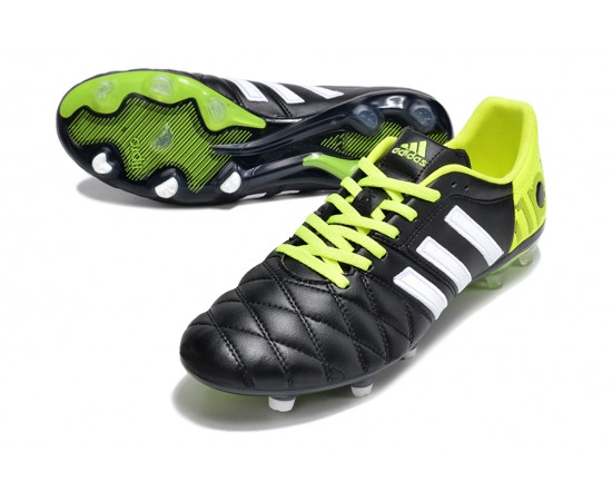 Adidas Adipure 11 PRO X PD25 TRX FG White Black Yellow And Green Soccer Cleats For Men