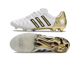 Adidas Adipure 11 PRO X PD25 TRX FG White Gold Black Soccer Cleats For Men