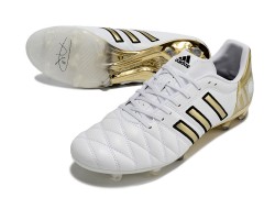 Adidas Adipure 11 PRO X PD25 TRX FG White Gold Black Soccer Cleats For Men