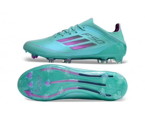 Adidas F50 FG Soccer Cleats Green Purple For Men And Women