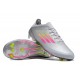 Adidas F50 FG Soccer Cleats Silver Purple Green For Men And Women