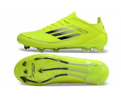 Adidas F50 FG Soccer Cleats Yellow Black For Men And Women 