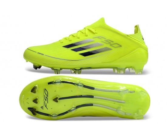 Adidas F50 FG Soccer Cleats Yellow Black For Men And Women