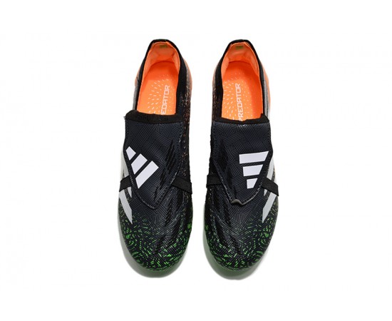 Adidas Predator Accuracy FG Boost Soccer Cleats Black Green White Orange For Men And Women