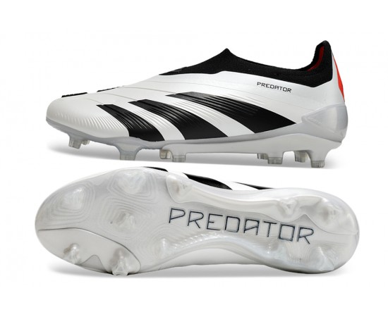 Adidas Predator Accuracy FG Boost Soccer Cleats Black White Red For Men