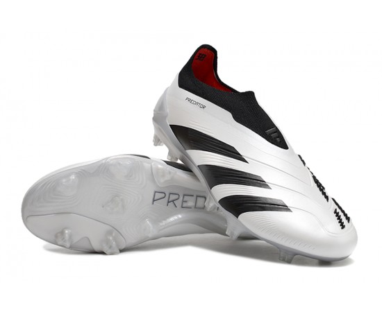 Adidas Predator Accuracy FG Boost Soccer Cleats Black White Red For Men