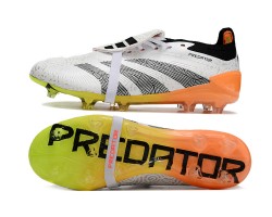 Adidas Predator Accuracy FG Boost Soccer Cleats Black White Yellow For Men And Women 