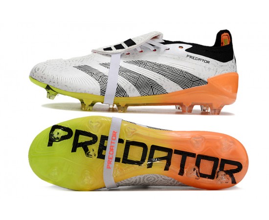 Adidas Predator Accuracy FG Boost Soccer Cleats Black White Yellow For Men And Women