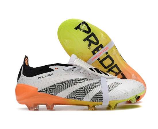 Adidas Predator Accuracy FG Boost Soccer Cleats Black White Yellow For Men And Women