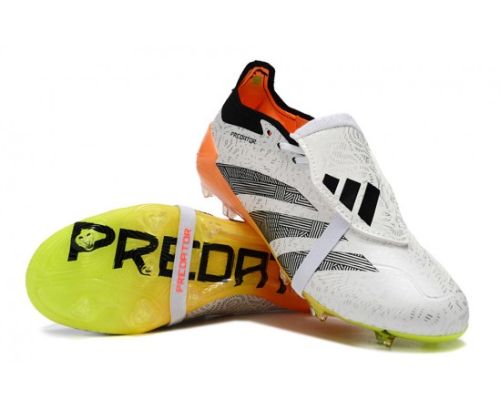 Adidas Predator Accuracy FG Boost Soccer Cleats Black White Yellow For Men And Women