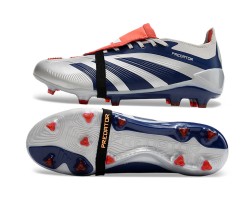 Adidas Predator Accuracy FG Boost Soccer Cleats Deep Blue Grey Red For Men And Women 