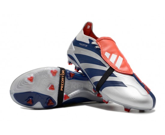 Adidas Predator Accuracy FG Boost Soccer Cleats Deep Blue Grey Red For Men And Women