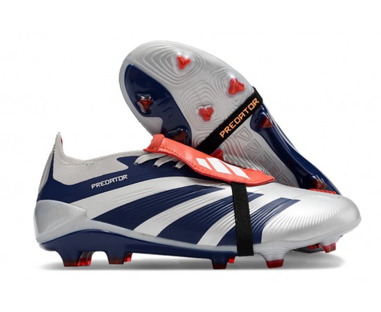 Adidas Predator Accuracy FG Boost Soccer Cleats Deep Blue Grey Red For Men And Women