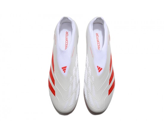 Adidas Predator Accuracy FG Boost Soccer Cleats White Red For Men