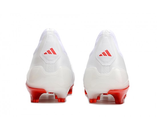 Adidas Predator Accuracy FG Boost Soccer Cleats White Red For Men