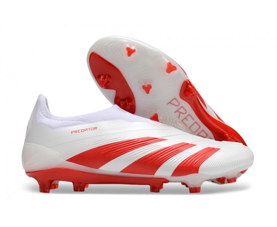 Adidas Predator Accuracy FG Boost Soccer Cleats White Red For Men