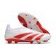 Adidas Predator Accuracy FG Boost Soccer Cleats White Red For Men