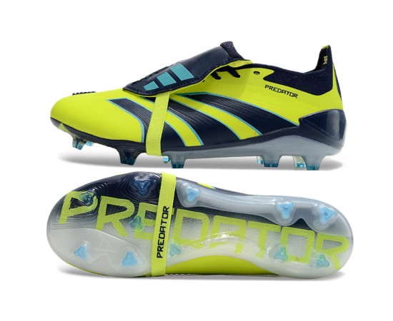 Adidas Predator Accuracy FG Boost Soccer Cleats Yellow Deep Blue For Men And Women