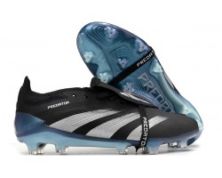 Adidas Predator Accuracy FG Low Soccer Cleats Black Silver Blue For Men 