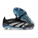 Adidas Predator Accuracy FG Low Soccer Cleats Black Silver Blue For Men