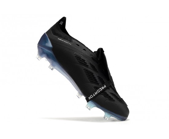 Adidas Predator Accuracy FG Low Soccer Cleats Black Silver Blue For Men