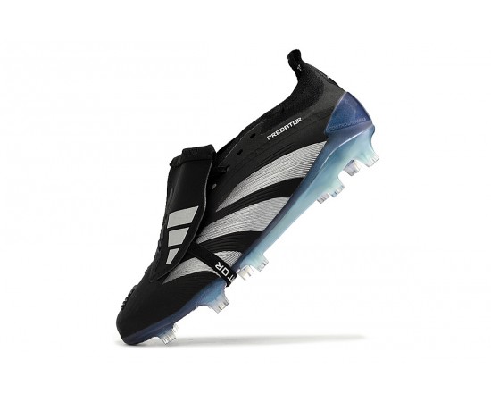 Adidas Predator Accuracy FG Low Soccer Cleats Black Silver Blue For Men