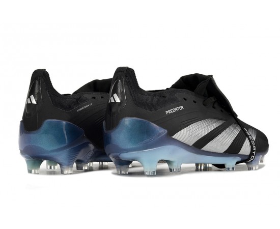 Adidas Predator Accuracy FG Low Soccer Cleats Black Silver Blue For Men