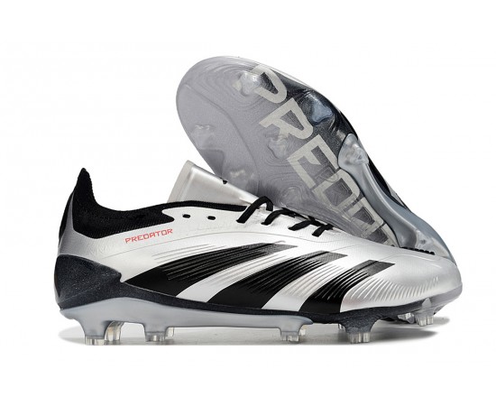 Adidas Predator Accuracy FG Low Soccer Cleats Black Silver For Men