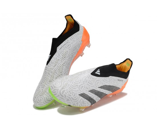 Adidas Predator Accuracy FG Low Soccer Cleats Orange Black Grey For Men