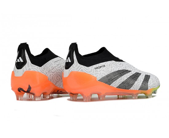 Adidas Predator Accuracy FG Low Soccer Cleats Orange Black Grey For Men