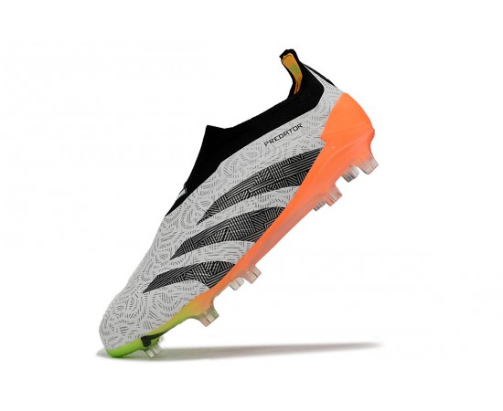 Adidas Predator Accuracy FG Low Soccer Cleats Orange Black Grey For Men