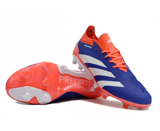 Adidas Predator Accuracy FG Low Soccer Cleats Orange White Blue For Men