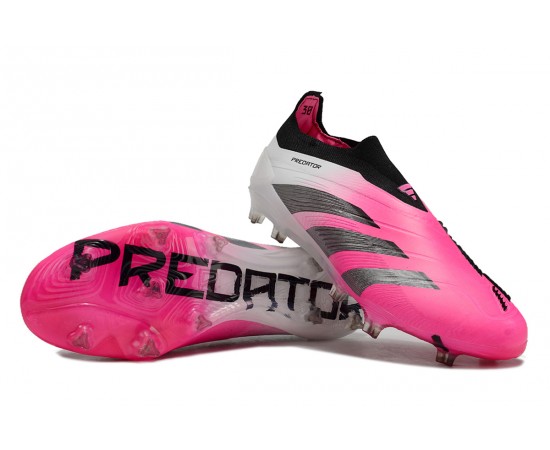 Adidas Predator Accuracy FG Low Soccer Cleats Purple White Black For Men