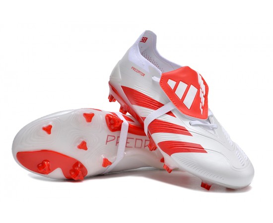 Adidas Predator Accuracy FG Low Soccer Cleats Red White For Men