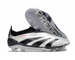 Adidas Predator Accuracy FG Low Soccer Cleats Silver Black For Men 