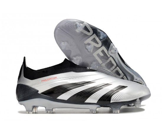 Adidas Predator Accuracy FG Low Soccer Cleats Silver Black For Men