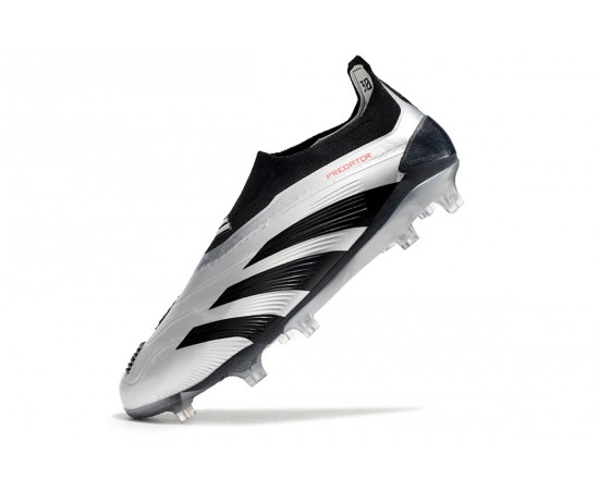 Adidas Predator Accuracy FG Low Soccer Cleats Silver Black For Men