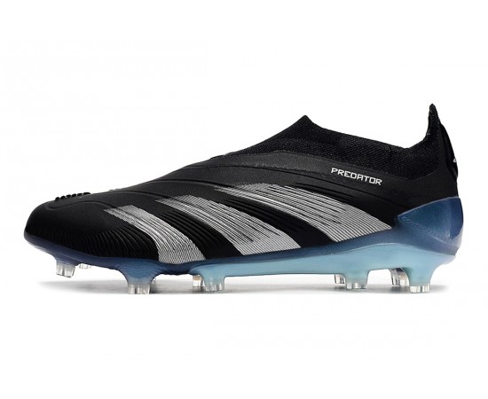 Adidas Predator Accuracy FG Soccer Cleats Black Blue Silver For Men