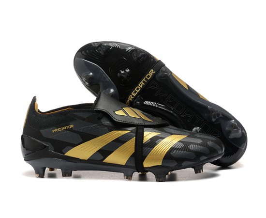 Adidas Predator Accuracy FG Soccer Cleats Black Gold For Men