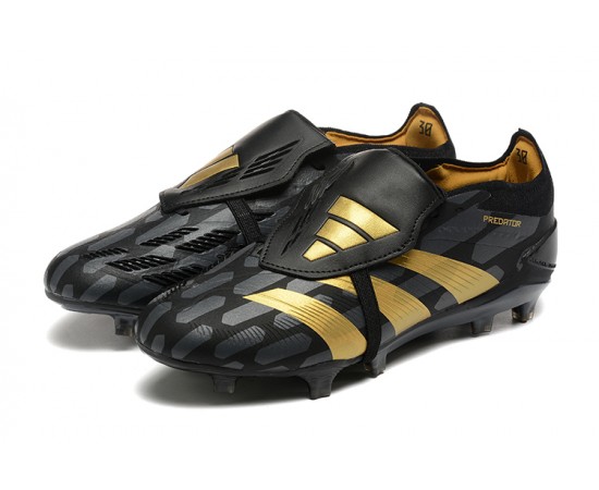 Adidas Predator Accuracy FG Soccer Cleats Black Gold For Men