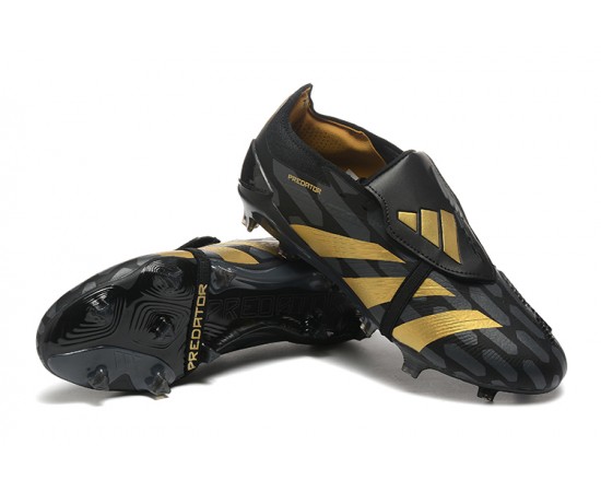 Adidas Predator Accuracy FG Soccer Cleats Black Gold For Men