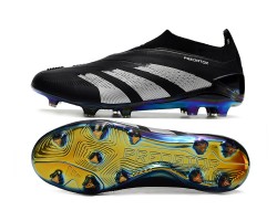 Adidas Predator Accuracy FG Soccer Cleats Black Grey For Men And Women 