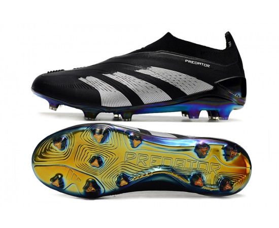 Adidas Predator Accuracy FG Soccer Cleats Black Grey For Men And Women