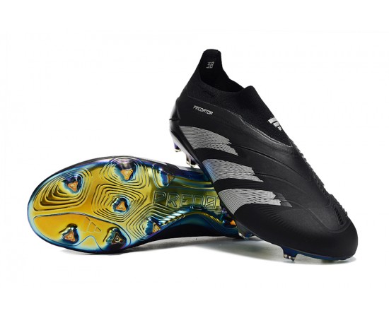 Adidas Predator Accuracy FG Soccer Cleats Black Grey For Men And Women