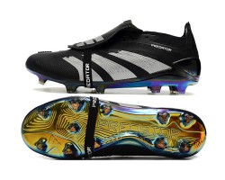 Adidas Predator Accuracy FG Soccer Cleats Black Silver For Men And Women 