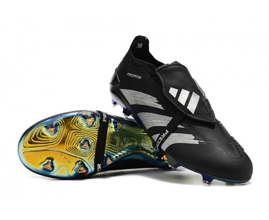 Adidas Predator Accuracy FG Soccer Cleats Black Silver For Men And Women