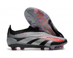 Adidas Predator Accuracy FG Soccer Cleats Black Silver Grey For Men 