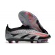 Adidas Predator Accuracy FG Soccer Cleats Black Silver Grey For Men