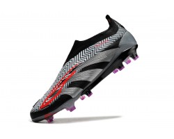 Adidas Predator Accuracy FG Soccer Cleats Black Silver Grey For Men 